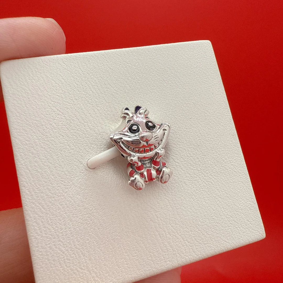 Charm Gato De Cheshire De Alicia En El País De Las Maravillas | Plata ley 925