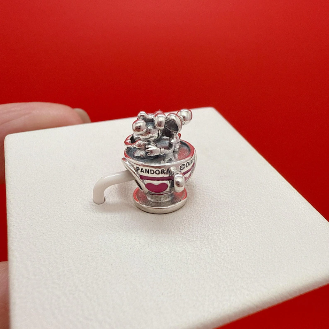 Charm Tacita de amor Minnie y Mickey Disney | Plata ley 925