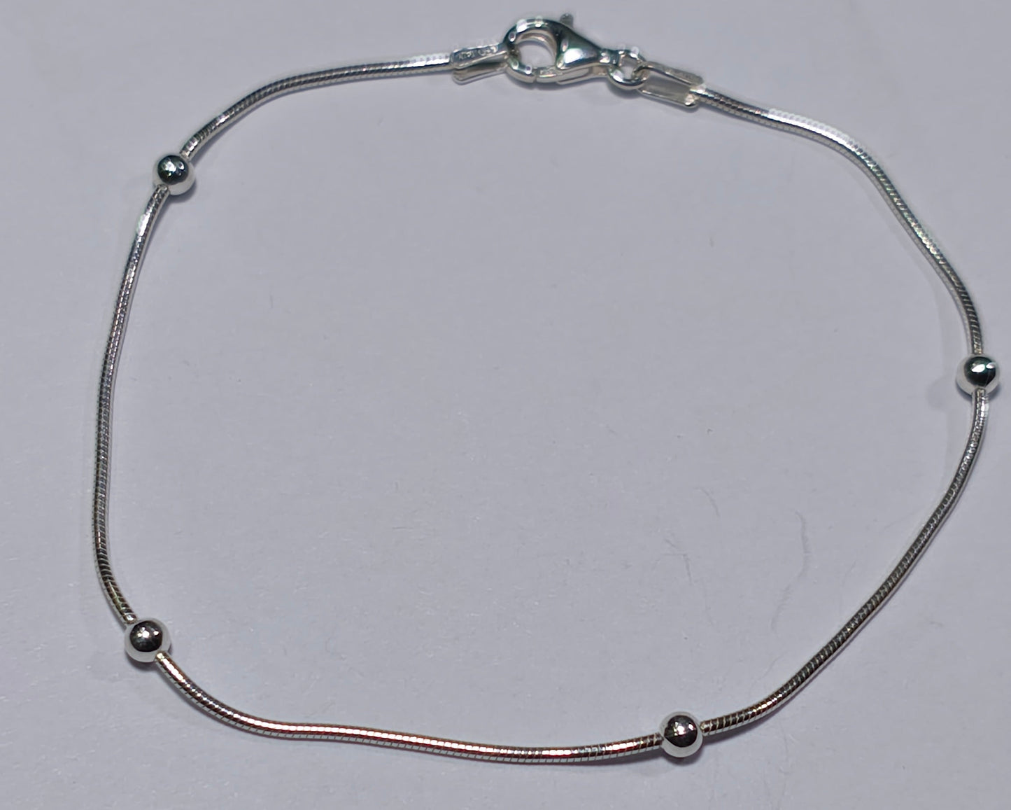 Pulsera cola de topo con esferas