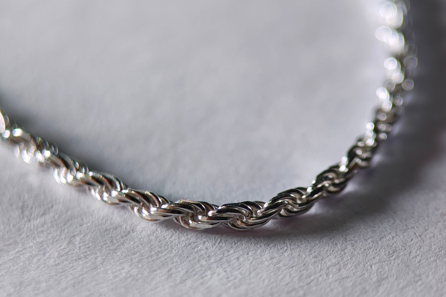 Cadena Trenzada en Plata Ley 925