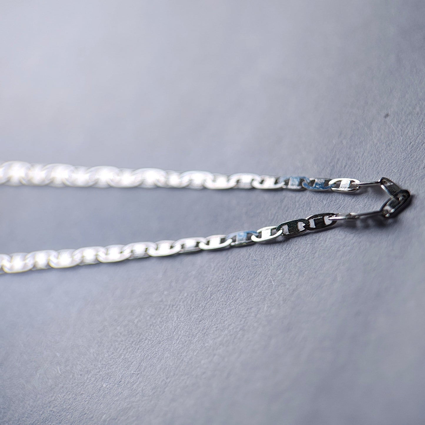 Cadena cuadrada plata ley 925