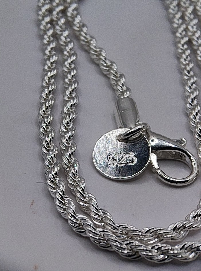 Collar Tejido en Plata 925 - Artesanía en Plata