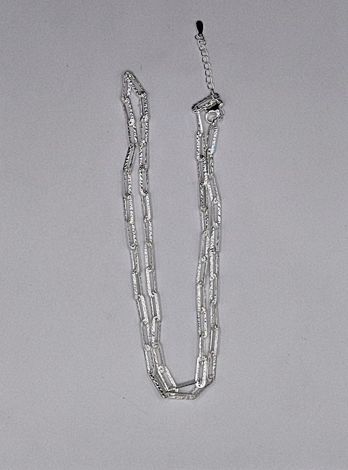 Gargantilla Lateral en Plata 925 - Diseño Asimétrico