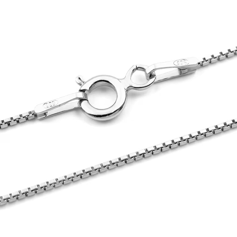 Collar Box Chain en Plata 925 - Elegancia Cuadrada
