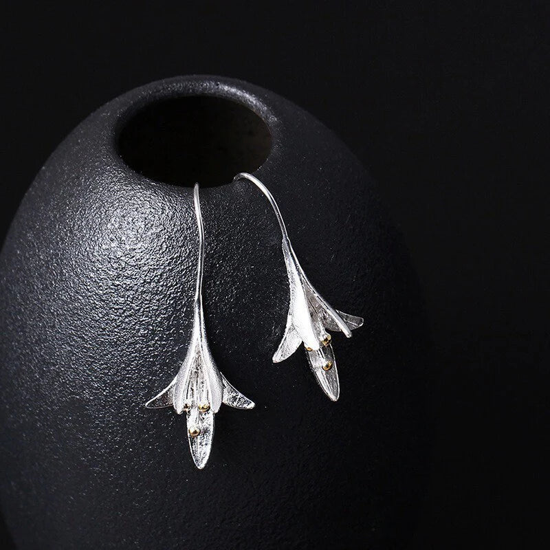 Aretes Florales Campanilla