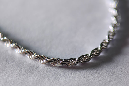 Cadena Trenzada en Plata Ley 925
