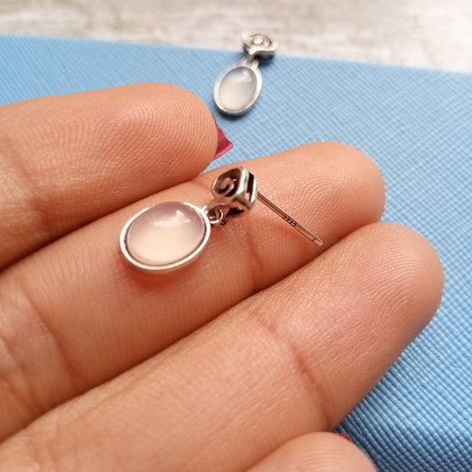 Aretes Gota de Lluvia, plata 925
