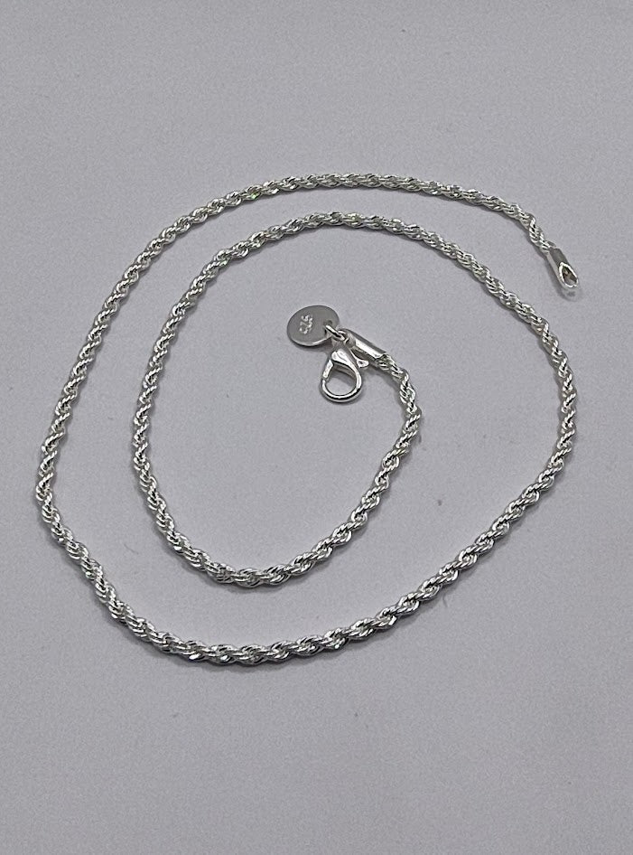 Collar Tejido en Plata 925 - Artesanía en Plata
