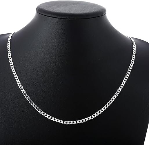 Cadena de Eslabones en Plata 925 - Brillo Intenso