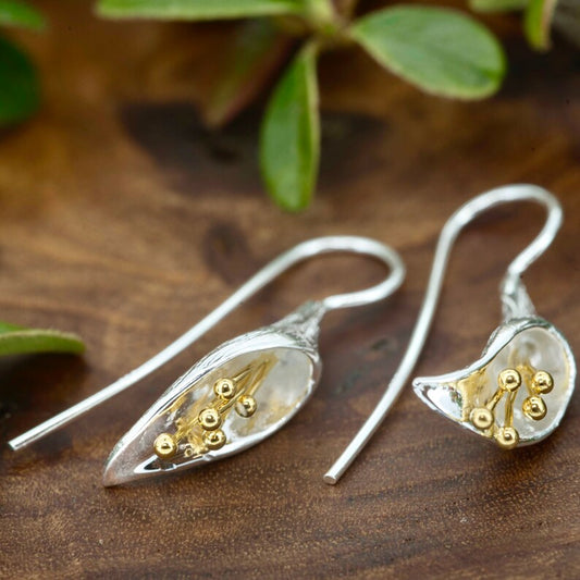 Aretes Flor Campanilla