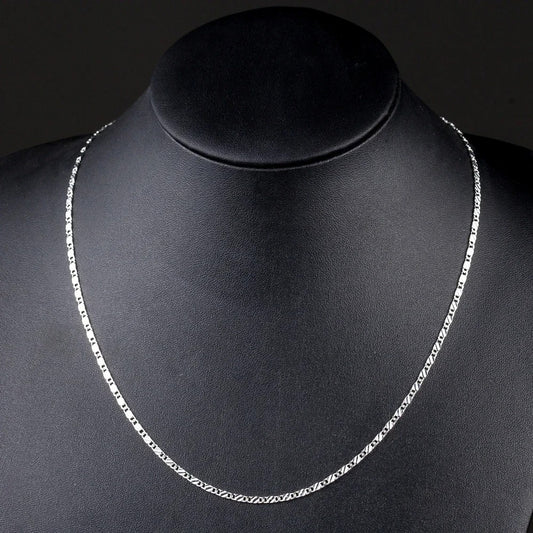 Cadena Figaro en Plata 925 - Estilo Italiano Clásico