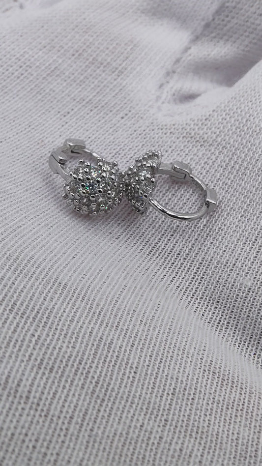 Aretes Tipo Copo de Nieve